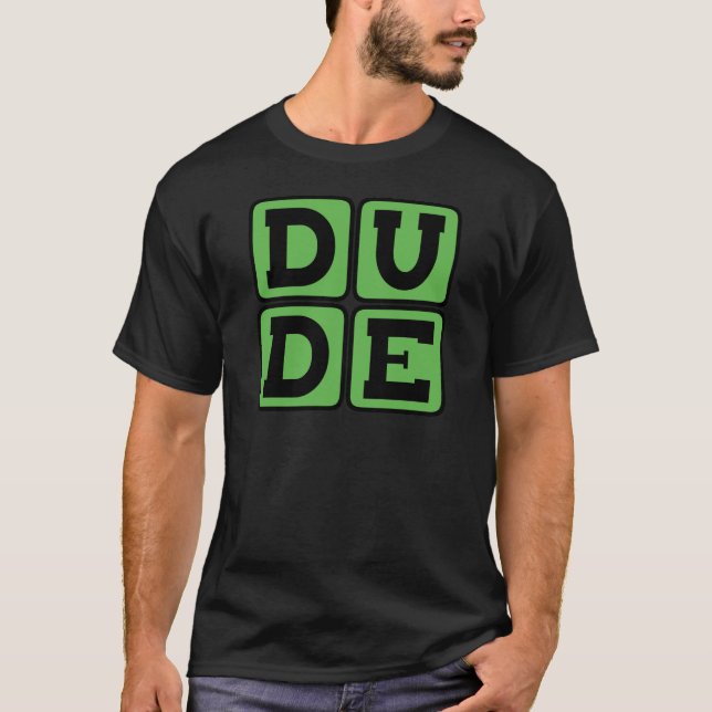 TYP Slang Bro Funny Four Letter Design Slacker T-Shirt (Vorderseite)