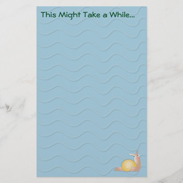 Typ Snailey Briefpapier (Vorderseite)