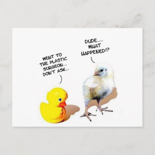 Typ, was passiert ist postkarte