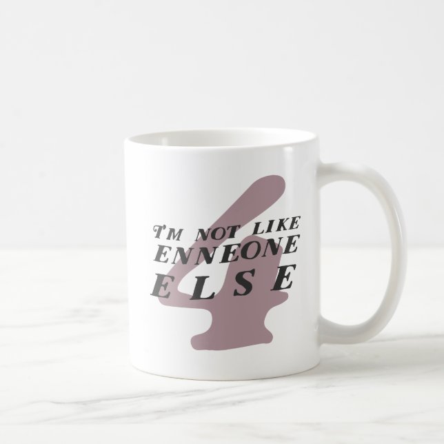 Type 4 tasse drôle d'Enneagram (Droite)