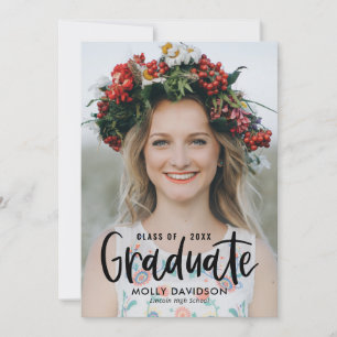 Type adorable Editable Color Graduation Invitation