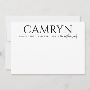 Type Gras Bébé Naissance Photo Faire-part Garçon f