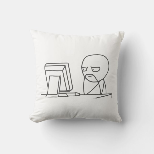 Type Meme - coussin d'ordinateur (Recto)