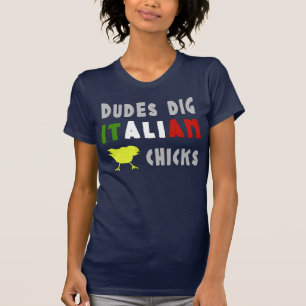 Typen graben das T-Shirt der italienische