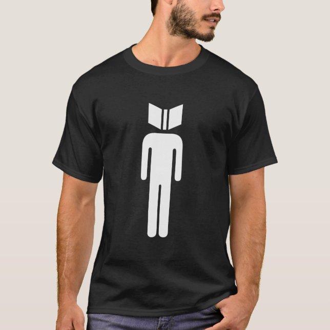 Typen lasen schwarzen T - Shirt (Vorderseite)