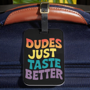 Typen schmecken einfach besser Gay Pride Vintage Gepäckanhänger