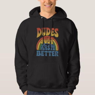 Typen schmecken einfach besser Regenbogen Schwul S Hoodie