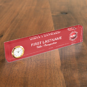 Typenschild für Panoramaschaltflächen Namensplakette