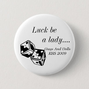Typenund Puppenpromo-Button Button