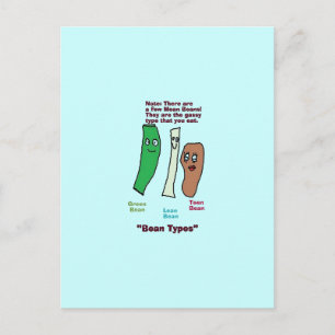 types de haricots Carte postale