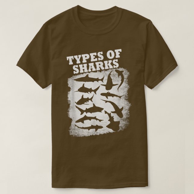 Types Of Sharks T-Shirt (Design vorne)