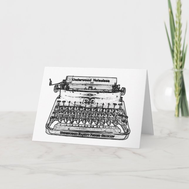 TYPEWRITER art  card Karte (Vorderseite)