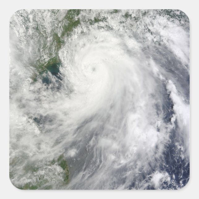 Typhoon Chanthu Quadratischer Aufkleber (Vorderseite)
