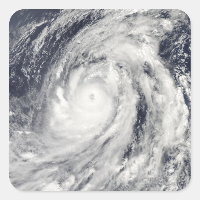 Typhoon Lupit Quadratischer Aufkleber (Vorderseite)