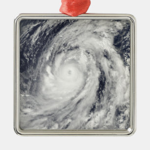 Typhoon Lupit Silbernes Ornament