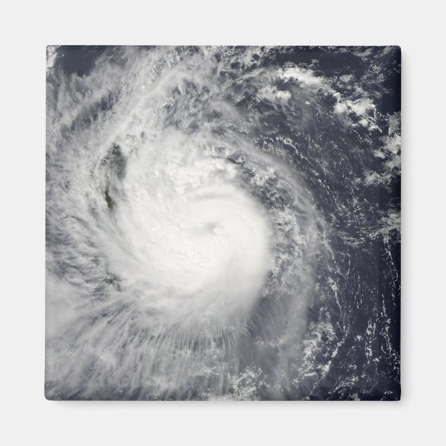 Typhoon Mirinae in Richtung Westen Magnet (Vorne)