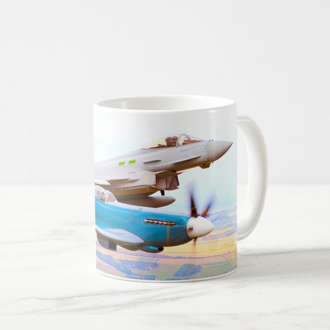 TYPHOON MIT SPITFIRE (UK) KAFFEETASSE (VorderseiteRechts)