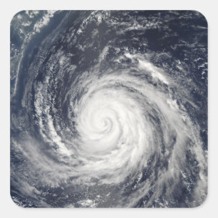 Typhoon Rusa Quadratischer Aufkleber