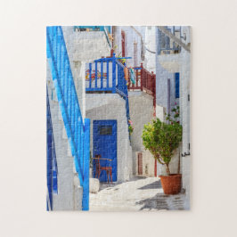 typical street in Mykonos