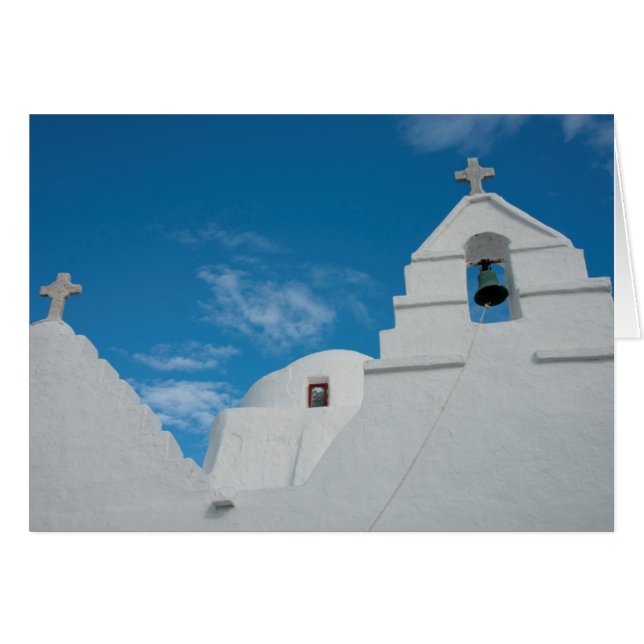 Typisch weiß gekalkte Kirche (Vorderseite (Horizontal))