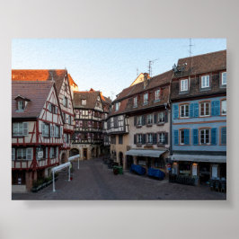 Typische Häuser in Colmar Poster