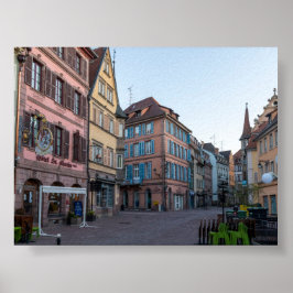 Typische Häuser in Colmar Poster