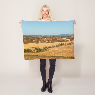 Typische Landschaften für die Provinz Siena in der Fleecedecke