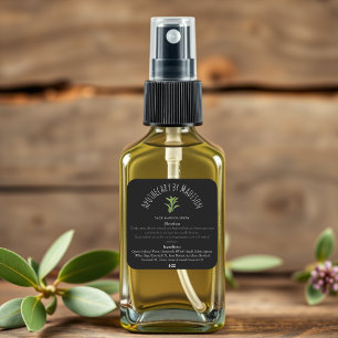 Typische schwarze Sage Smudge-Spritzenkolben Quadratischer Aufkleber
