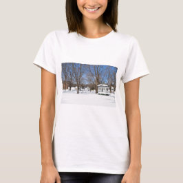 Typische Stadt Vermont im Winter T-Shirt