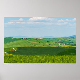 Typische Toskana-Landschaft Poster