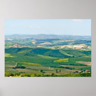 Typische Toskana-Landschaft Poster