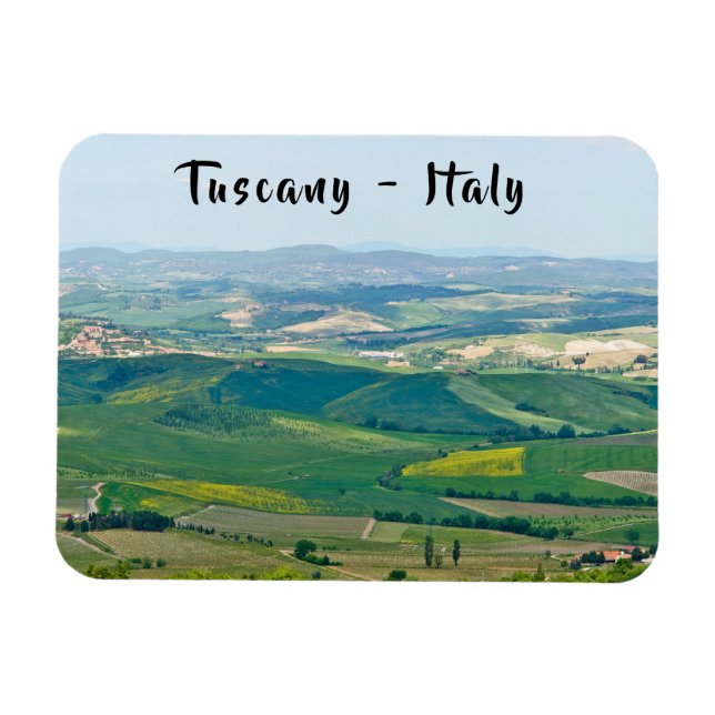 Typische toskanische Landschaft Magnet (Horizontal)