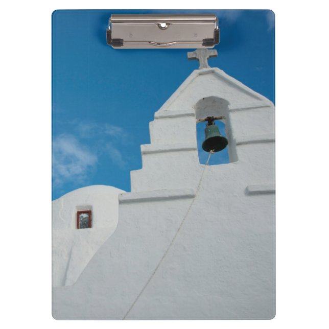 Typische weißgetünchte Kirche Klemmbrett (Vorderseite)