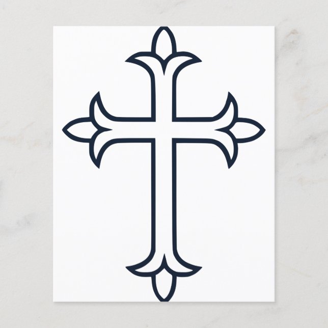 Typisches Christliches Kreuz (Vorderseite)