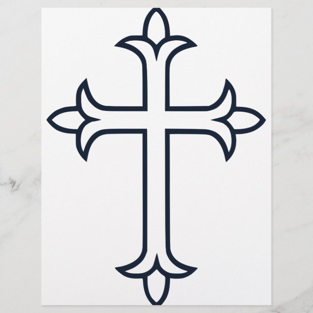 Typisches Christliches Kreuz Flyer (Vorne)