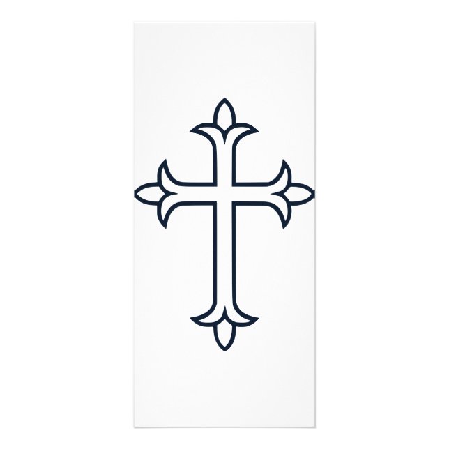 Typisches Christliches Kreuz Werbekarte (Vorne)