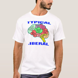 Typisches liberales sozialistisches Gehirn T-Shirt