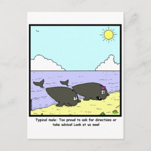 Typisches Männchen Postkarte