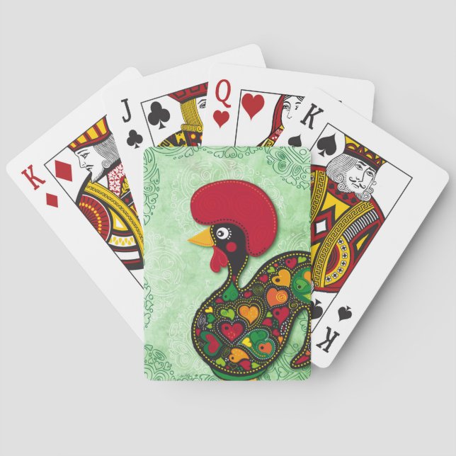 Typisches Raster von Barcelos Spielkarten (Rückseite)
