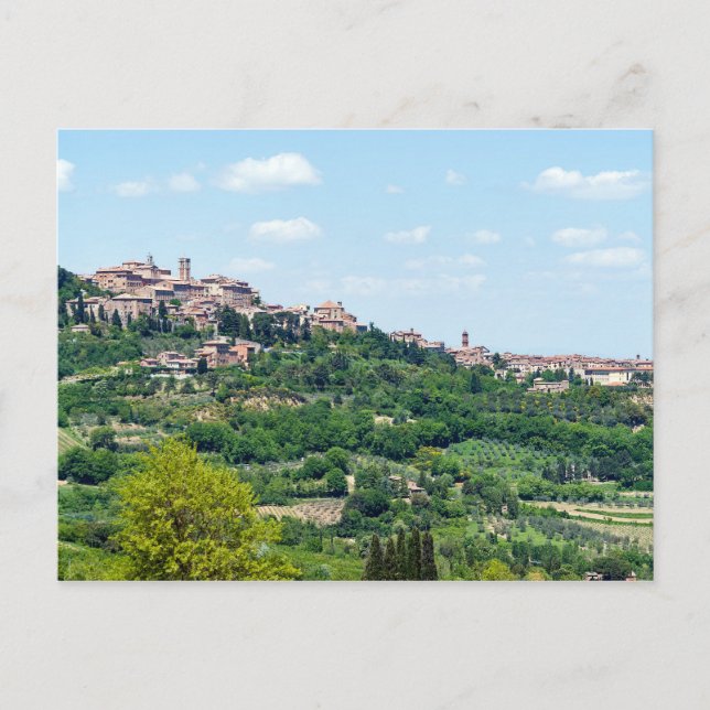 Typisches traditionelles Dorf in der Toskana - Ita Postkarte (Vorderseite)