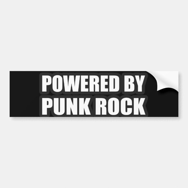 Typmädchen ANGETRIEBEN DURCH PUNKfelsen-Musik Autoaufkleber (Vorne)
