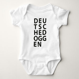 Typo: Deutsche Dogge Baby Strampler