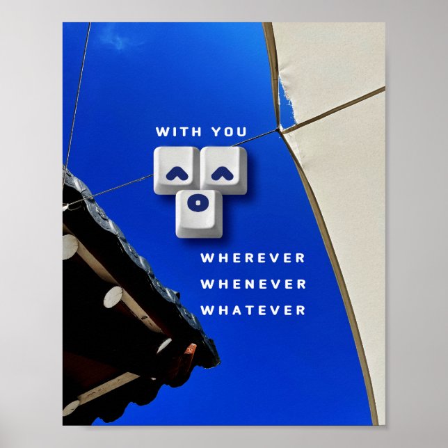 typografie_1_with you_1 matt poster (Vorne)