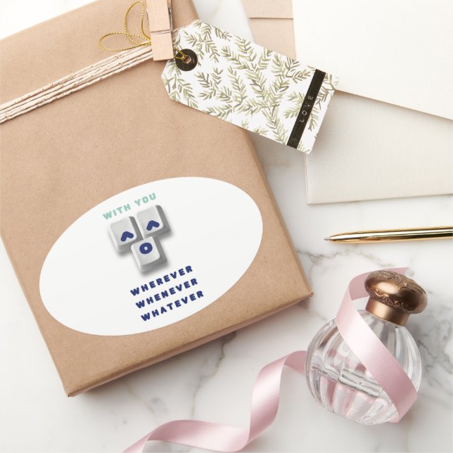 typografie_2_mit dir_2 ovaler aufkleber (Schenken)