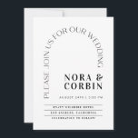 Typografie Arch Wedding Invitation Card N100 Save The Date<br><div class="desc">Unsere Hochzeitseinladungskarte weist klassische Typografie in modernem Bogen auf. Dieser Artikel ist Teil unserer Nora Hochzeitskollektion N100,  besuchen Sie bitte unseren Shop für die Koordination von Artikeln.</div>