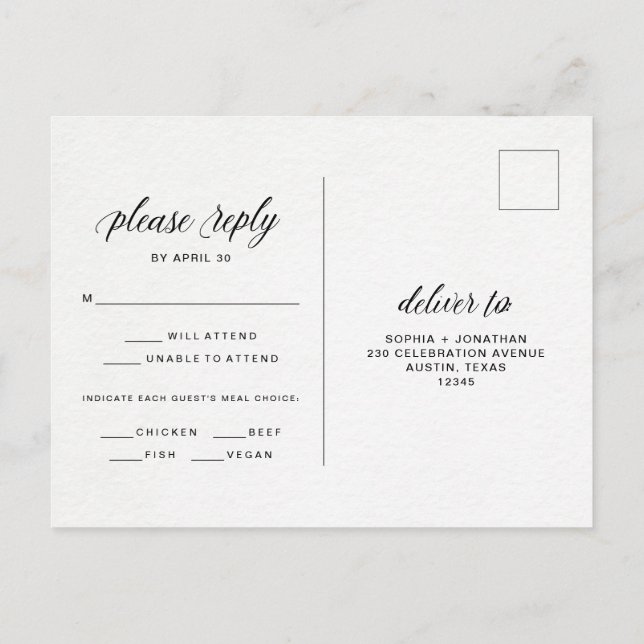 Typografie auf Wasserfarbpapier | UAwg zur Wahl Postkarte (Rückseite)