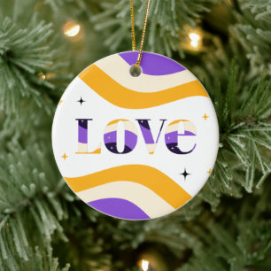 Typografie bei nicht binärer Liebe Funkelnd Text   Keramik Ornament