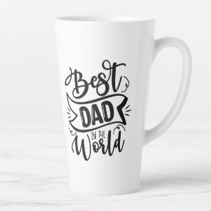 Typografie Bester Vater in der Welt - bedingungslo Milchtasse