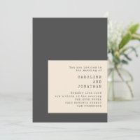 Typografie Black and White Wedding