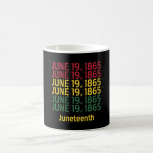 Typografie Black History 19. Juni 1865 Juneteenth Kaffeetasse